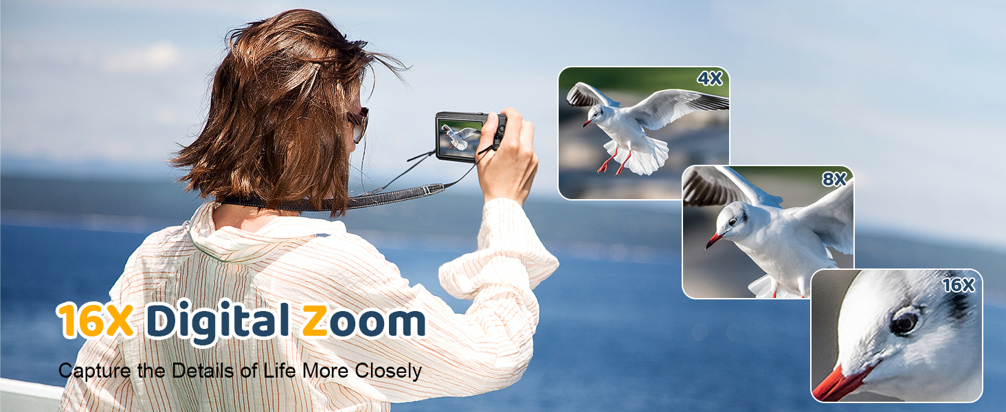 16x digital zoom