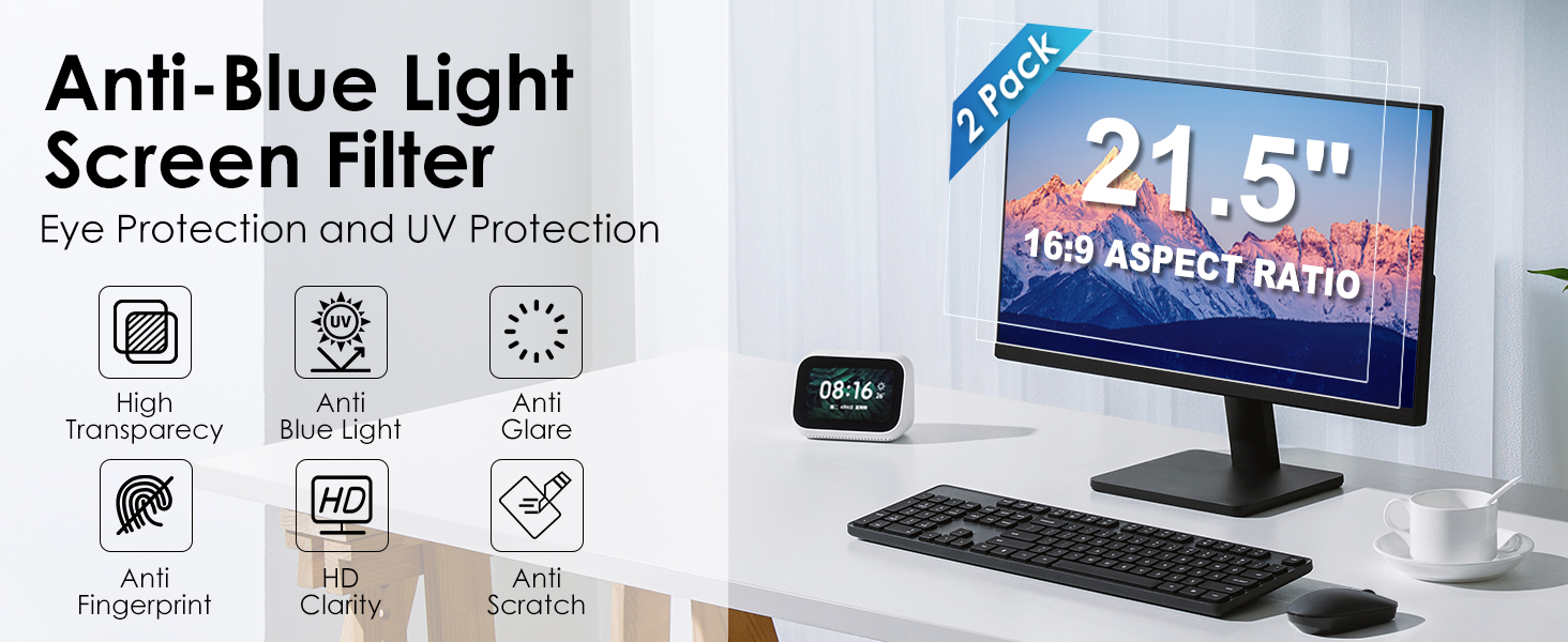 anti blue light screen protector 21.5 inch anti blue light screen protector filter