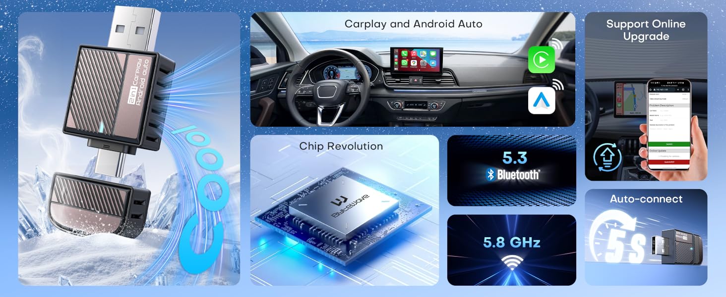 Wireless CarPlay adapter