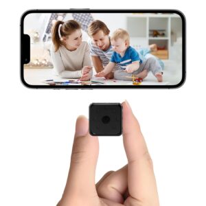 LIVERO Mini Spy Camera for Home 4K HD Indoor Battery Mini Cameras Wireless WiFi Security APP Control Smallest Surveillance Camera for Room Nanny Cam with Motion Detection Night Visio
