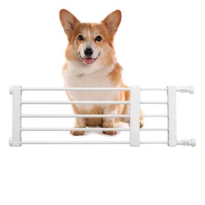 Indoor Dog Gate - Retractable Pet Safety Fence for Stairs | Expandable Low Barrier for Small Medium Dogs