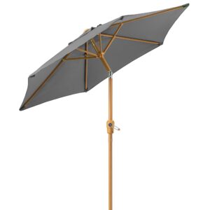 CHRISTOW 2m Tilting Garden Parasol with Crank Handle