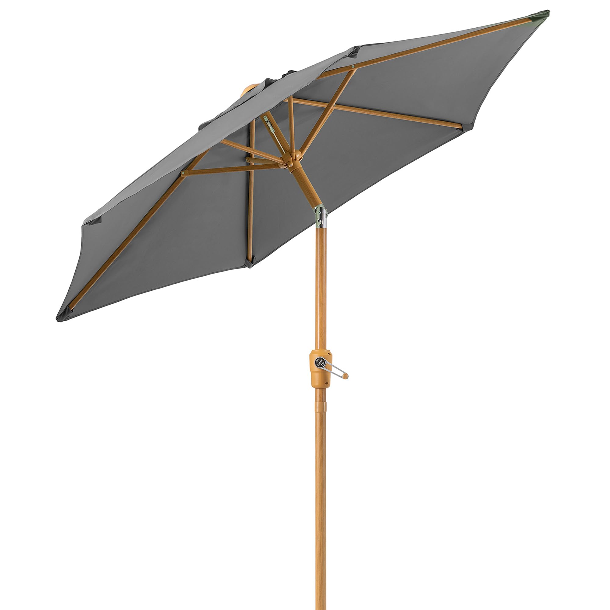 CHRISTOW 2m Tilting Garden Parasol with Crank Handle