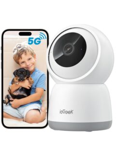 ieGeek 2K Indoor Home Security Camera with 2.4G/5GHz