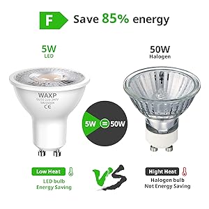 GU10 LED Bulbs Cool White 5 Watt 6500K