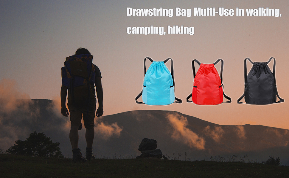 wim PE Bags Drawstring Gym Bag