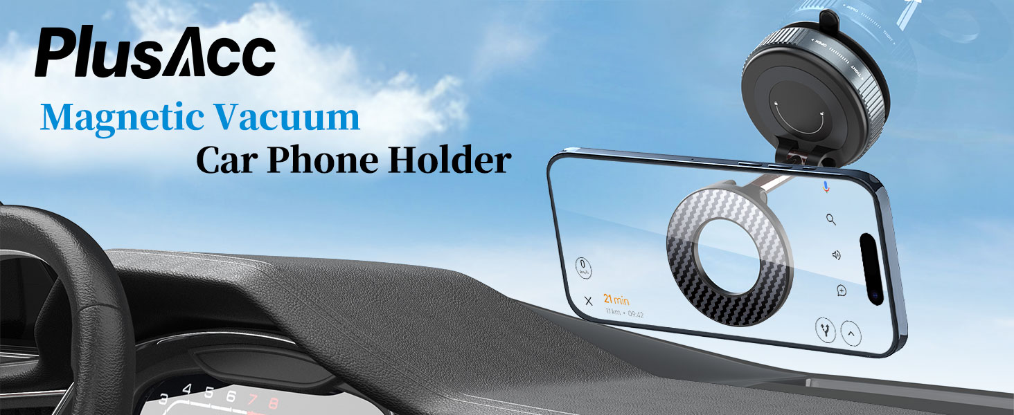 vacuum magnetic phone holder