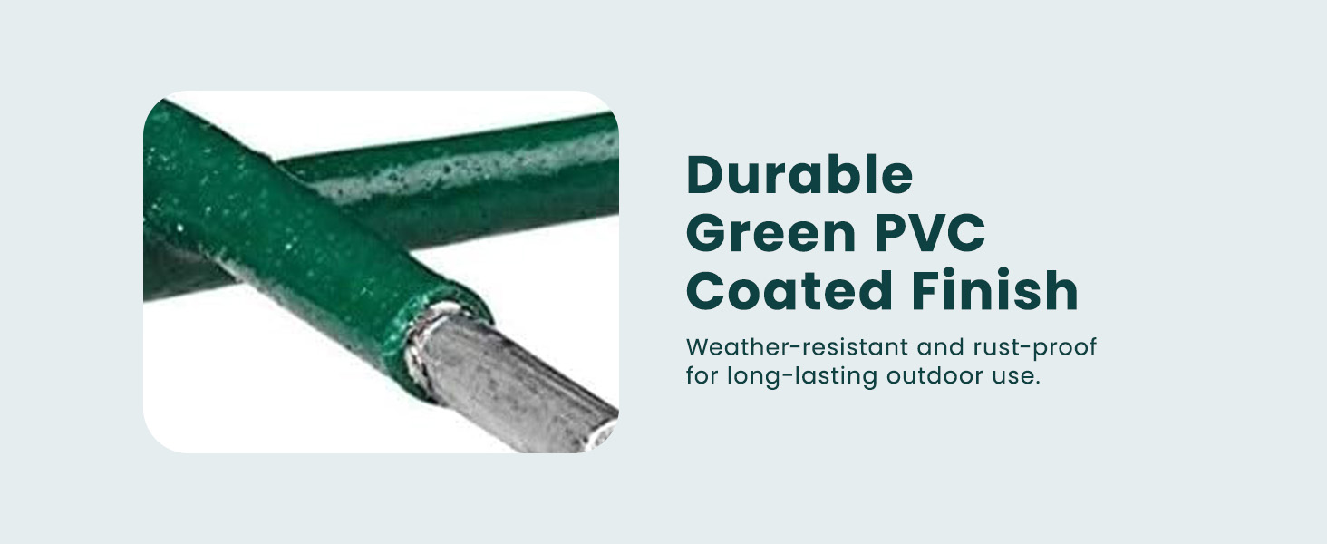Durable Green PVC Coated Finish
