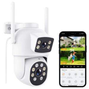 Reobiux Dual Lens Outdoor Security Camera