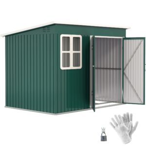 Outsunny 8.5 x 6ft Storage Shed Galvanised Steel Garden Shed