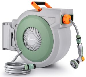 Retractable Garden Hose Reel 38m+2m