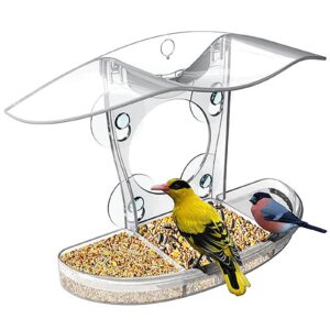 Window Bird Feeders with 4 Strong Suction Cups