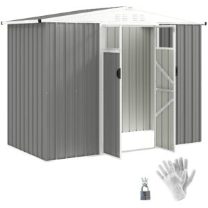 Outsunny 8 x 4 ft Metal Garden Shed