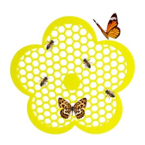 Flower Shaped Floating Bee Watering Station | Sunflower Bee Drinking Station | Butterfly Feeder for Garden | Pratical Outside Bees Floating Pollinator Island for Backyard & Balcony