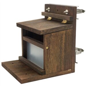 Wooden Squirrel Feeder with Lift up Lid