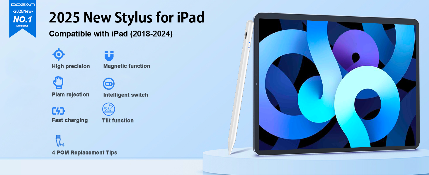 stylus pen for ipad (2018-2024)