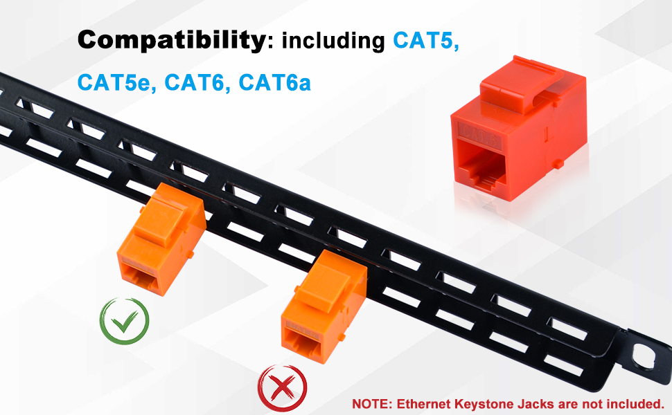 12-port Blank Keystone Patch Panel
