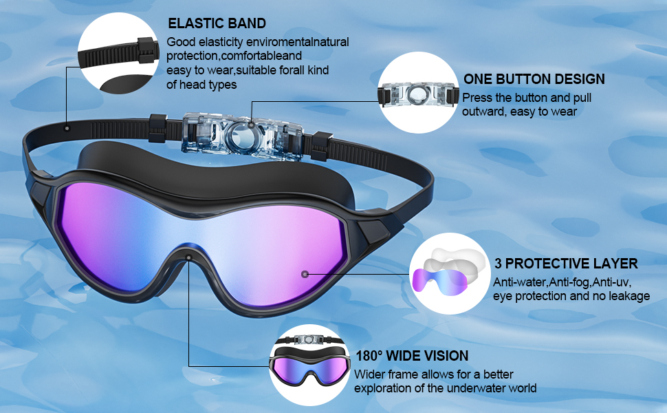 swimming goggles, goggles, goggles swimming adult, swimming goggles kids 6-14