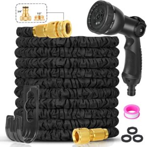 Expandable Garden Hose Pipe 100ft - Water Hose with 10 Functions Gun and 3/4"