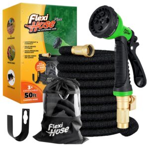 Flexi Hose Expandable Garden Hose - 50FT Heavy Duty Water Hose