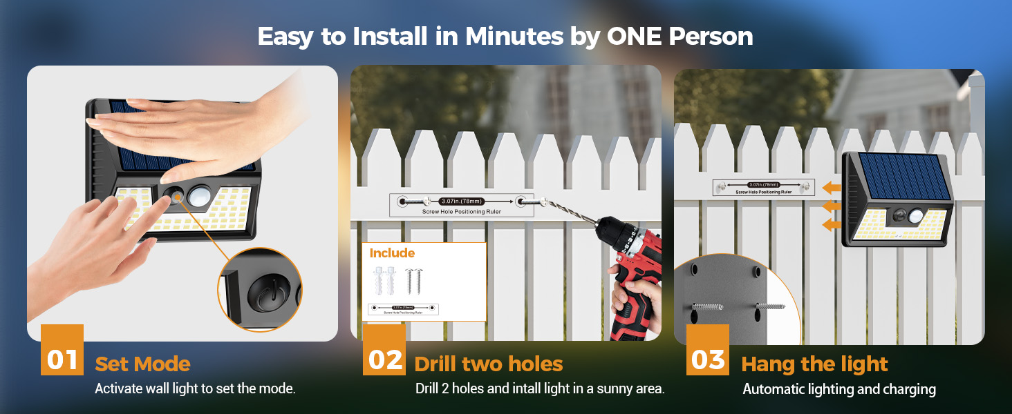 solar wall lights outdoor