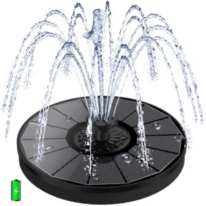 SZMP Solar Fountain with 2000mAh Battery Backup Works in Cloudy