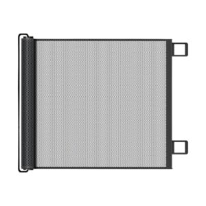 Retractable Pet Gate | Stair Gates For Baby | Automatic Retractable Mesh Isolation Net for Small Dogs & Cat | Portable Mesh Staircase Door