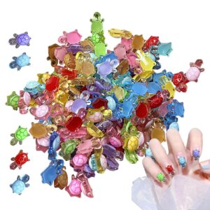 Small Turtles - 100Pcs Resin Animals | Cute Resin charming Small Figures| Tiny Turtle Toys | Marine Animals | doll house Decor | Sea Turtle Sculpture Toys Craft Kit For Garden Decor