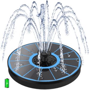 SZMP Solar Water Fountain with 2000mAh Battery Backup Works in Cloudy