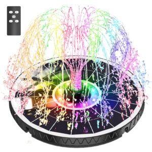 SZMP Solar Fountain 6W Bird Bath Fountains 2025 NEW Remote Control