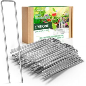 Tent Pegs Weed Membrane Pegs - Garden Pegs 6 Inch/150mm Ground Pegs Artificial Grass Pins Ground Stakes For Weed Control Films