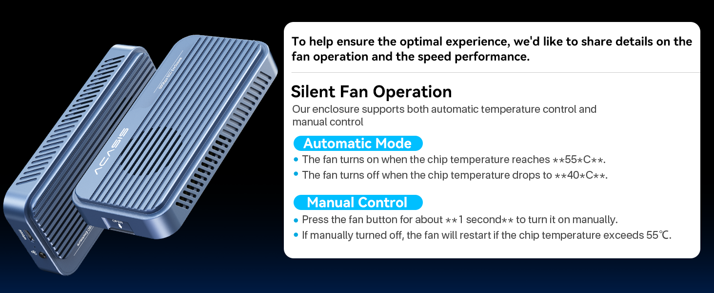 Silent Fan Operation