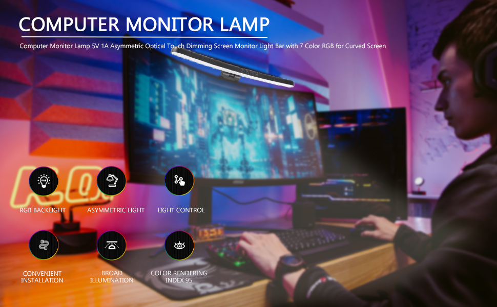Computer Monitor Lamp