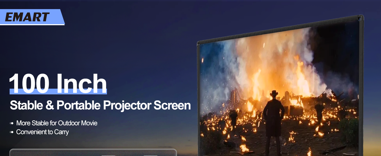 projector screen with stand