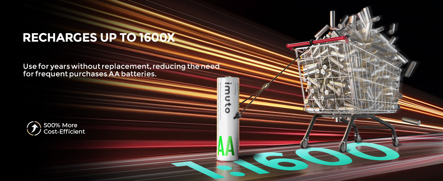 lithium aa battery rechargeable