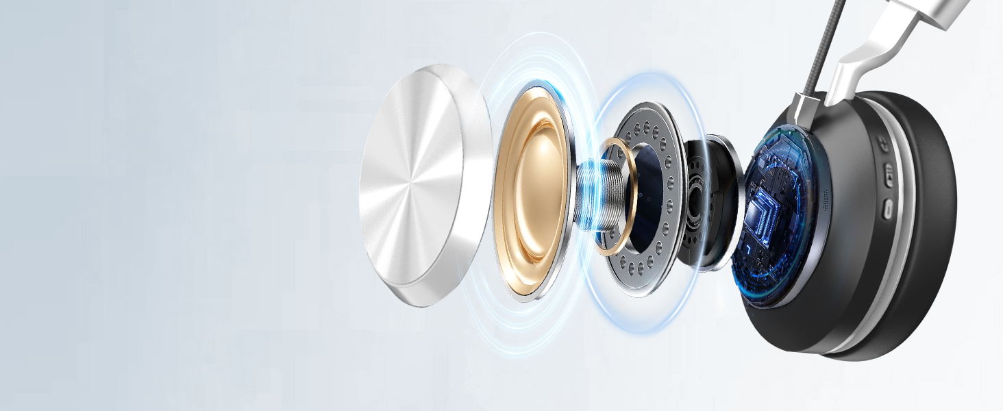 wireless headset microphone usb bluetooth AI Noise Cancelling with stand