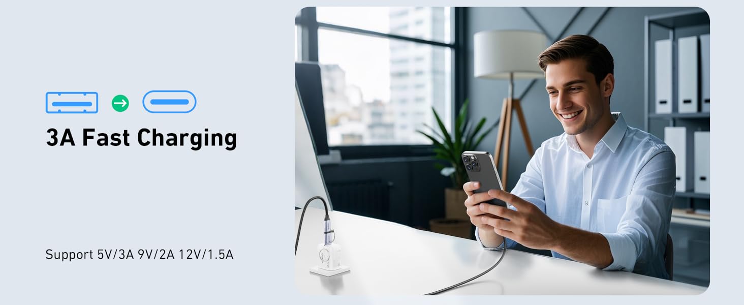 BENFEI 10Gbps USB Type-A to USB-C Adapter
