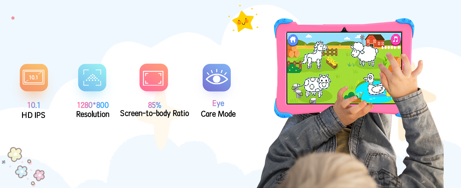 Kids tablet with eye protection mode