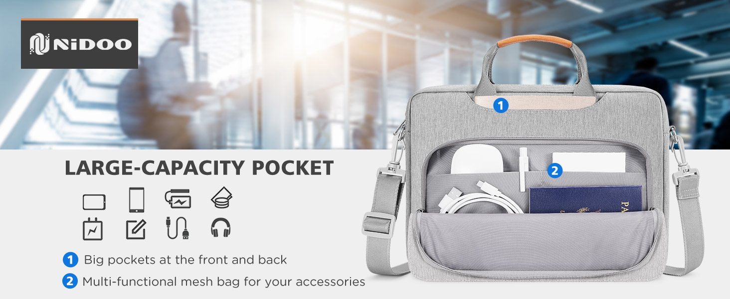 Tablet Shoulder Bag Protective Carrying Case Sleeve Messenger Handbag