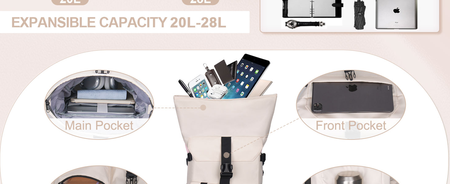 Roll Top Backpack