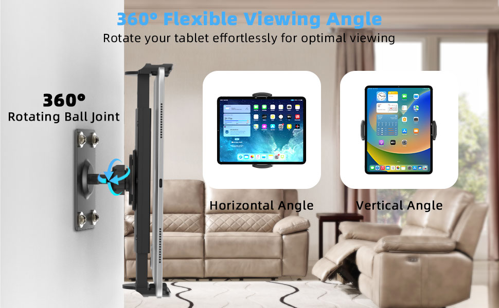 wall mount tablet holder