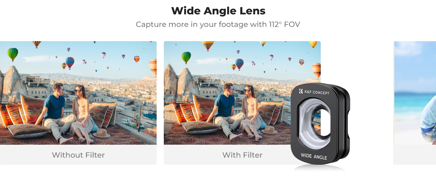 magnetic wide angle lens for dji osmo pocket 3 with nano-coating