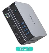 USB C Laptop Docking Station Dual Displayport, 15 IN 1 Multiple Display Thunderbolt Docking Stati...