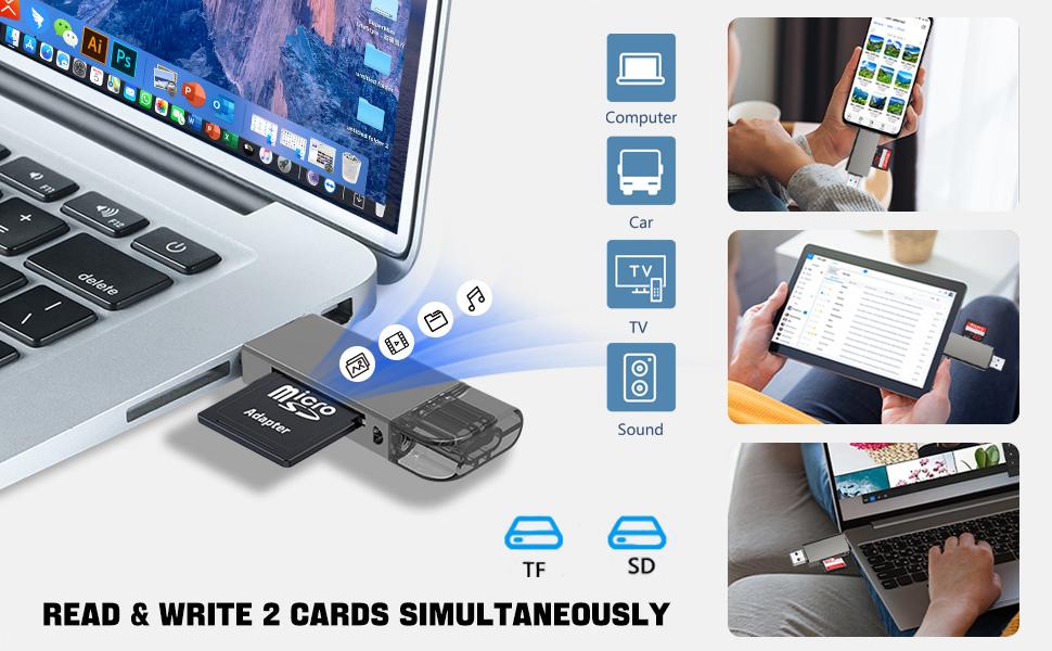 USB 3.0 & USB C SD Card Adapter