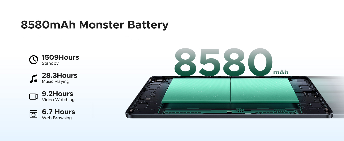 doogee tablet u11 pro large battery