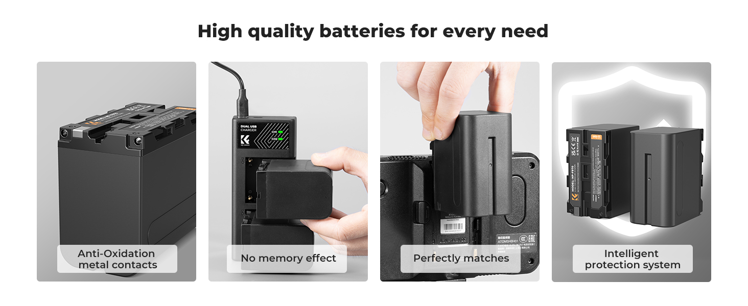 2 Pack NP-F970 Battery