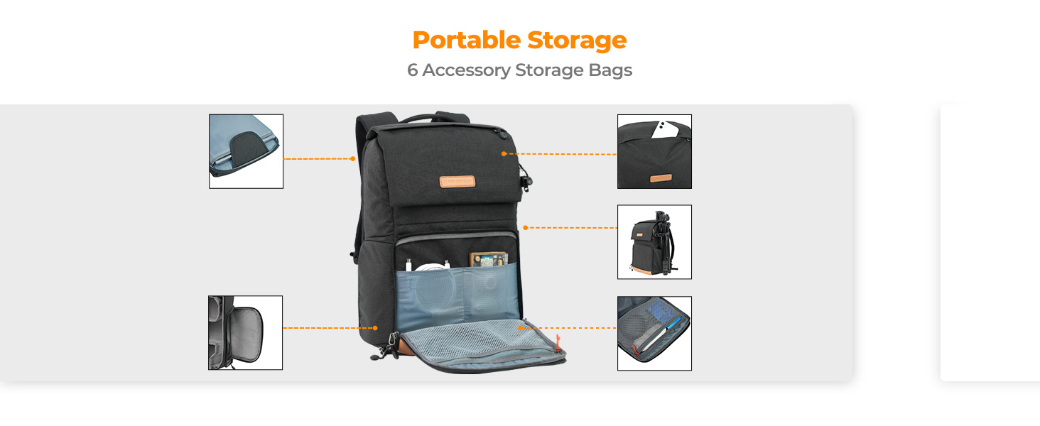 K&F Concept 22L Camera Case for Photographers Large