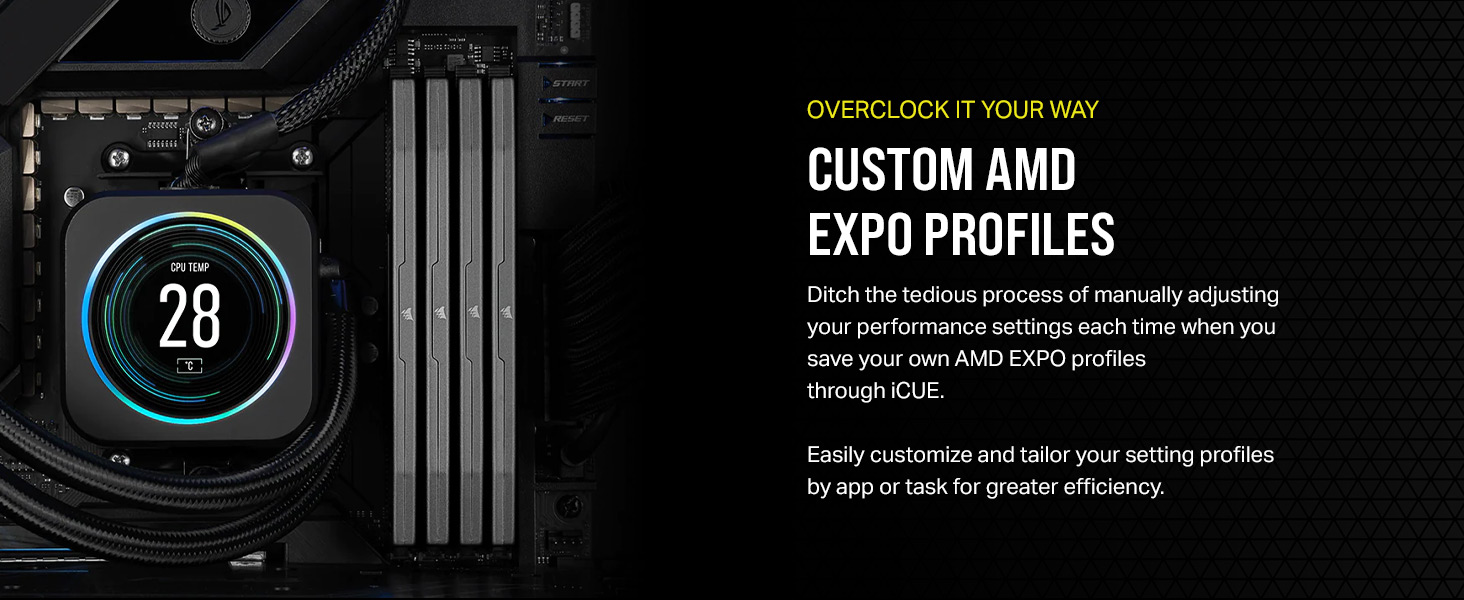 iCUE software, ONBOARD VOLTAGE REGULATION, DDR5