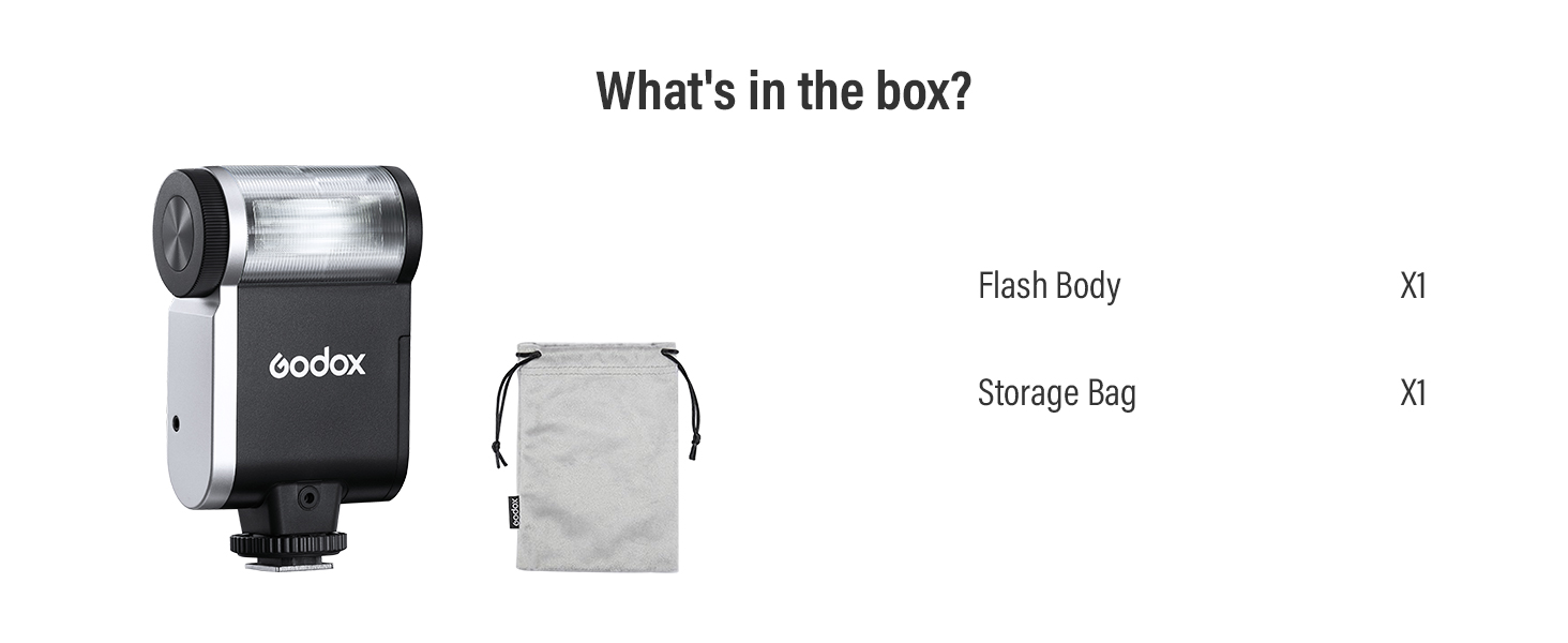 Godox iA32 Camera Flash, Auto/Manual Modes -7° to 90° Adjustment Mini Flash Mini-Flash