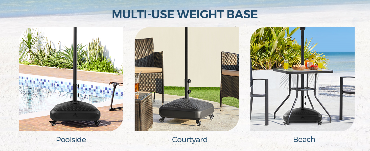 123 lb Outdoor Umbrella Base Stand